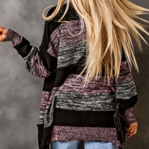 💜 New Colorblock Cardigan - Picture 6 of 7